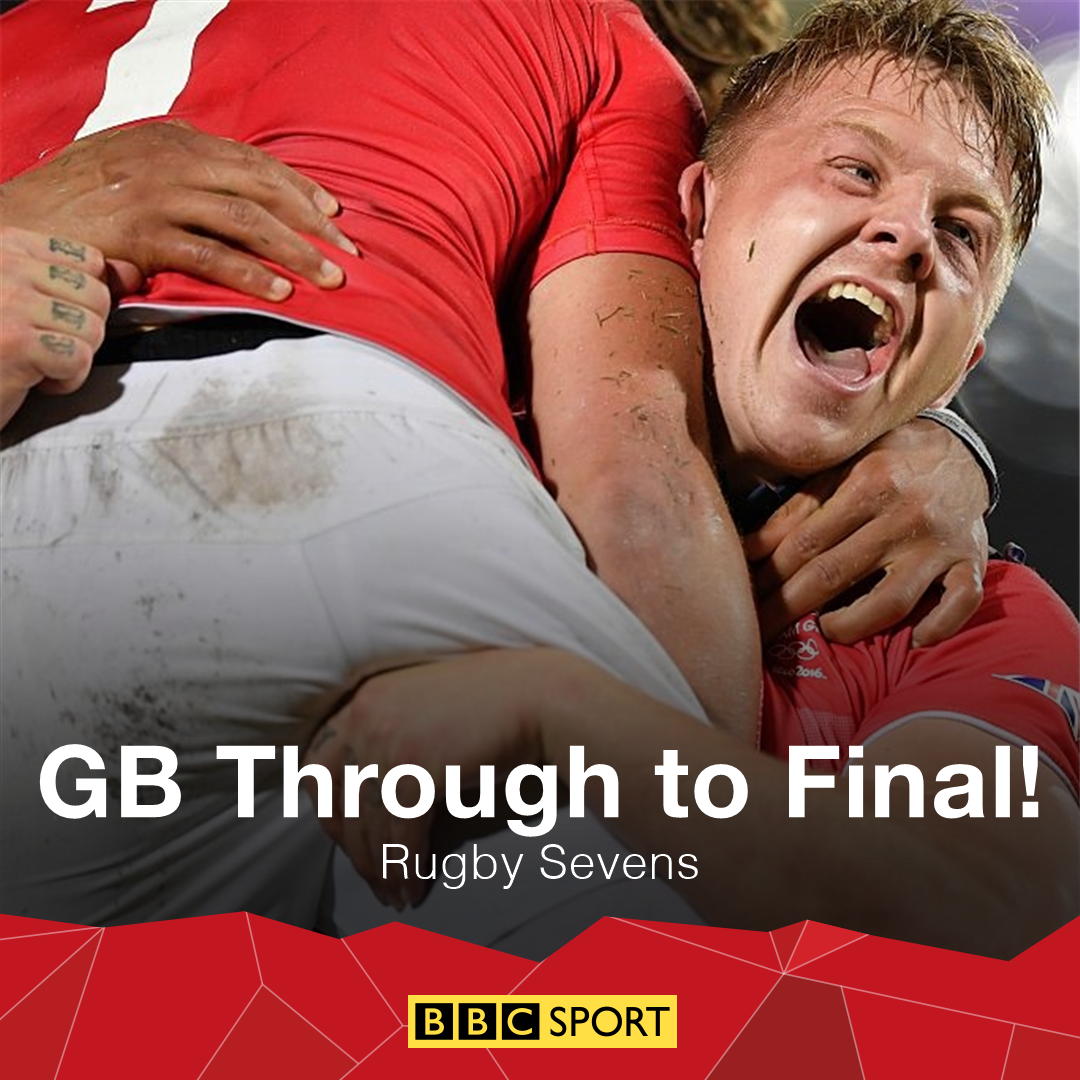 GB are guaranteed a rugby sevens medal!

Only Fiji stand in their way of a gold.

bbc.in/2b8zY8t #Rio2016