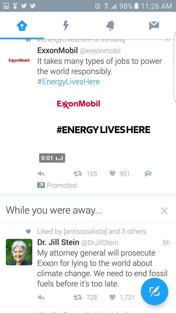 2PartyFAIL's tweet photo. Love the Exxon ad placed next to @DrJillStein's bounty on Exxon. #PlacementFail https://t.co/Ne8K3PCtfS