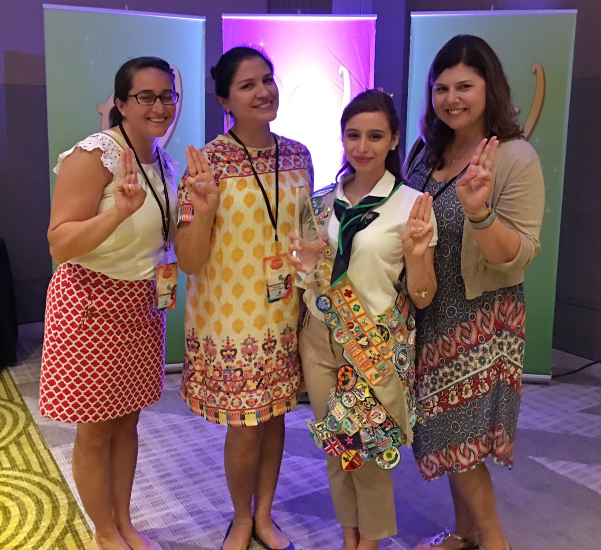 nglmitu's tweet image. Ashley Chico was awarded first #ElenaofAvalor Scepter of Light Award! #@AshleyGChico #ProjectCode #GirlScoutsRock