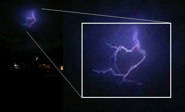 With A Christina Ybarra Sent Us This Shot Of Heart With A Christina Ybarra Sent Us This Shot Of Heart Shaped Lightning Strike