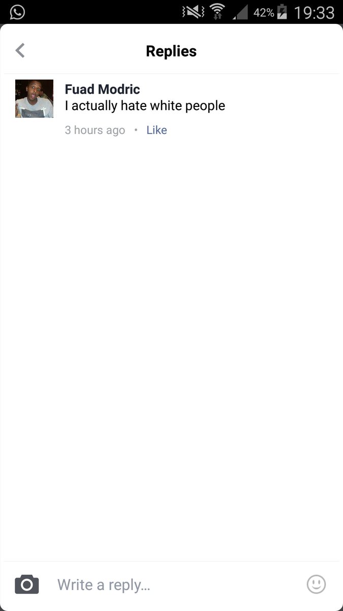 Found this on FB, why cant we all be n8ve to each other #racist #racism