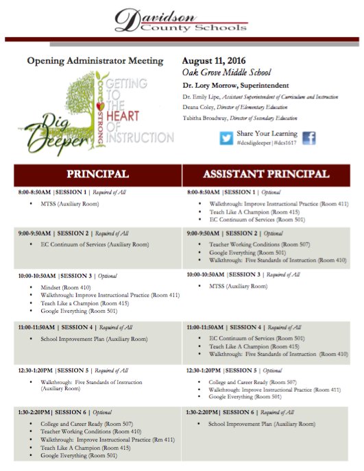 conductord's tweet photo. Day 2 of @dcsnc Admin Opening Meetings were fantastic filled with Prof Dev opportunities #dcsdigdeeper @emilylipe66 https://t.co/MApuiO45YK