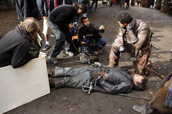 JuttaFreudig's tweet photo. #MusketeersEurope #MusketeersMemory "We need the blood..." #TheMusketeers S1ep10 BTS #ThrowbackThursday https://t.co/NwT2Kh03IU