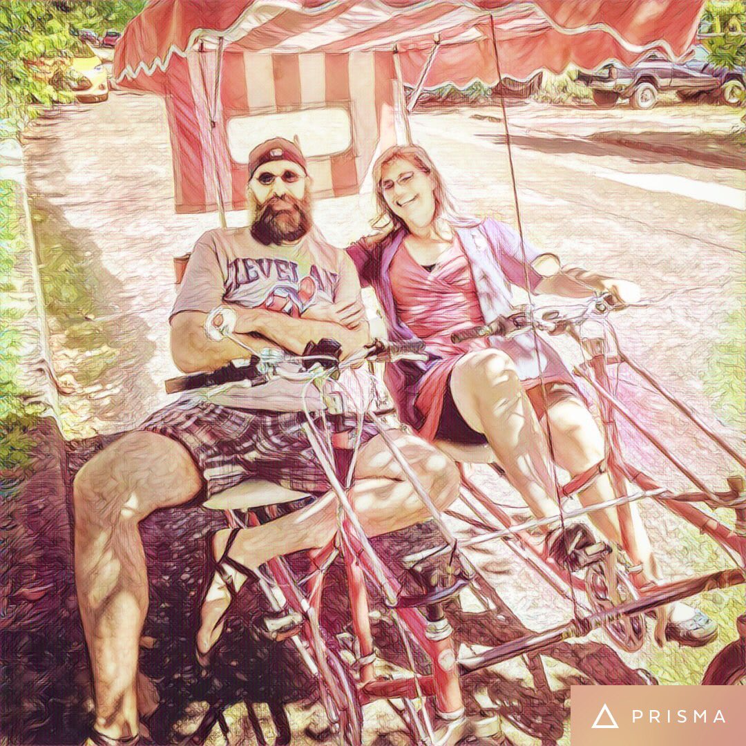 juliejulie's tweet photo. Playing with @PrismaAI to document my epic ride on the @CodeChops #cocycle for #CoworkingWeek! https://t.co/IYmwYfXhFh