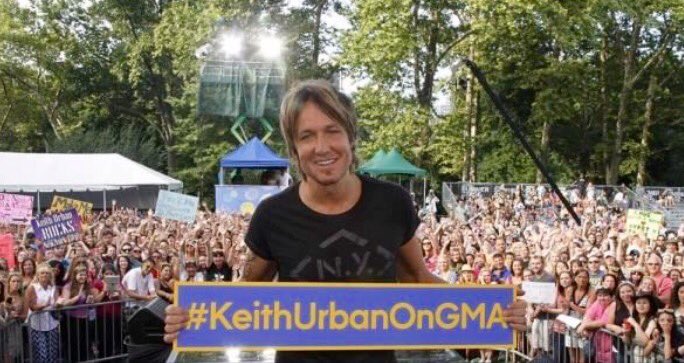 KeithUrban's tweet photo. Tomorrow - #KeithUrbanOnGMA in Central Park!!!!! Set those DVRs! https://t.co/mZA2o0Lsdf