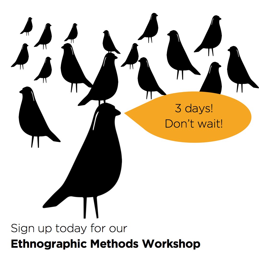 3 days left for early bird discount on a retreat-style ethnographic workshop! experienceprogress.com/workshops #UX #research