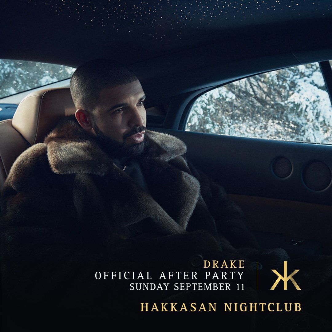 HakkasanLV's tweet photo. We are excited to announce on Sept 11 we will be hosting the @Drake Official After Party.
 
https://t.co/Ui1iWtC6Yv https://t.co/x3fDmSjJcm