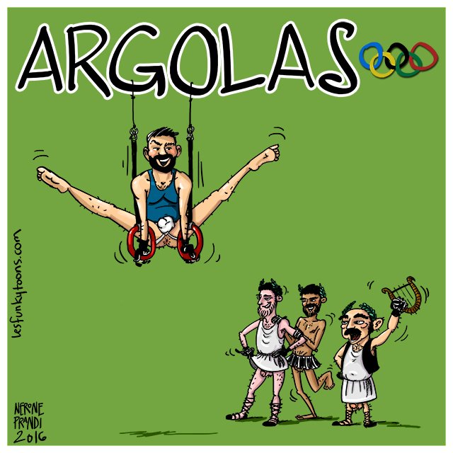 NeronePrandi's tweet photo. Funkytoon - 178 - #OLIMPIADAS #neroneprandi #lesfunkytoons #humor #gay #cartoon #fastdrip https://t.co/3neTnYWyvZ