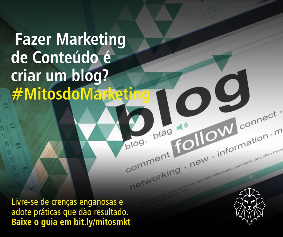 mktdevalor's tweet photo. O novo Marketing vai além de colocar um blog no ar. Baixe o guia sobre mitos: https://t.co/HzJxne717o #mktdevalor https://t.co/823FCaZbYJ