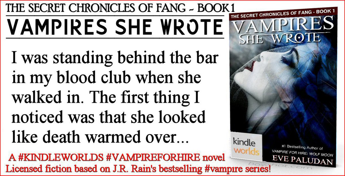 Eve Paludan (@evepaludan) on Twitter photo $1.99 ❤#VAMPIRES SHE WROTE❤
#paranormal #thriller
#bestseller <a href="/evepaludan/">Eve Paludan</a>
➔ amazon.com/dp/B01HMWXV4U/ $1.99 ❤#VAMPIRES SHE WROTE❤
#paranormal #thriller
#bestseller <a href="/evepaludan/">Eve Paludan</a>
➔ amazon.com/dp/B01HMWXV4U/