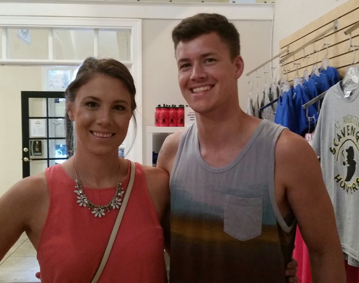 This super #fun couple is in #staugustine in a #historic #scavengerhunt #adventure right now! #lovefl