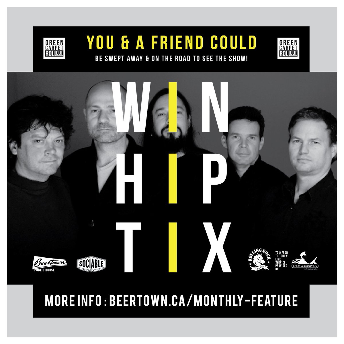 BeertownPublic's tweet photo. Want to win tickets to the hippest concert in Ontario? Check the link for more: https://t.co/TT67QS3Njy #HipTix https://t.co/VY6DhG8lcc