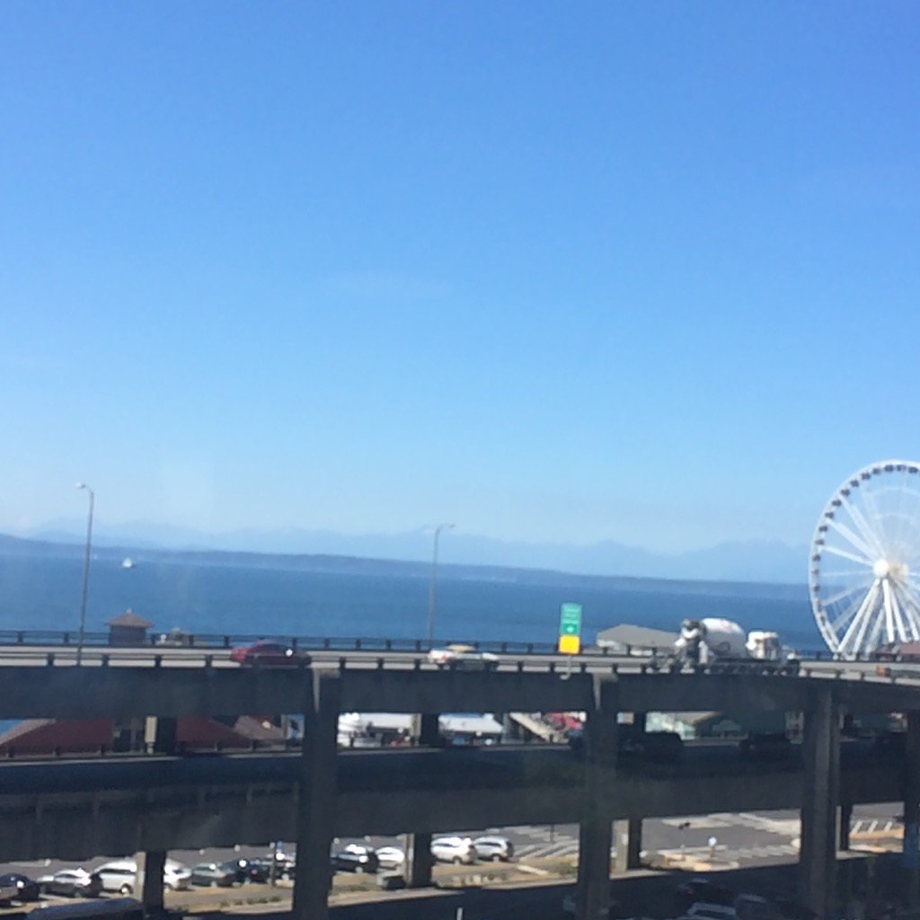 View from Indeed Seattle office. Seattle is incredible on a sunny day!. Come join us - expanding in Seattle.