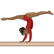 Gymtertainment's tweet photo. Simone! Simone! Simone! #BreaktheBeam #Simoji https://t.co/1y0O44CVMj
