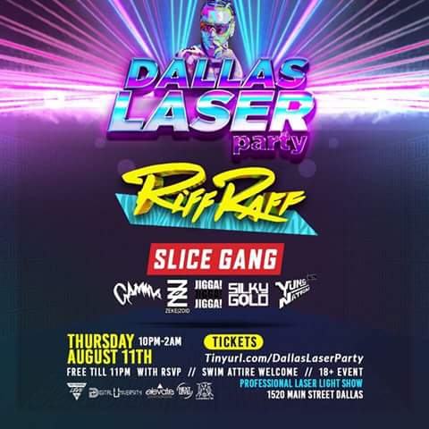 karmuhwubz's tweet photo. **VENUE CHANGE**
#DallasLaserPoolParty is now #DallasLaserParty but that won't stop us @JODYHiGHROLLER https://t.co/6Tyb5eJfbU
