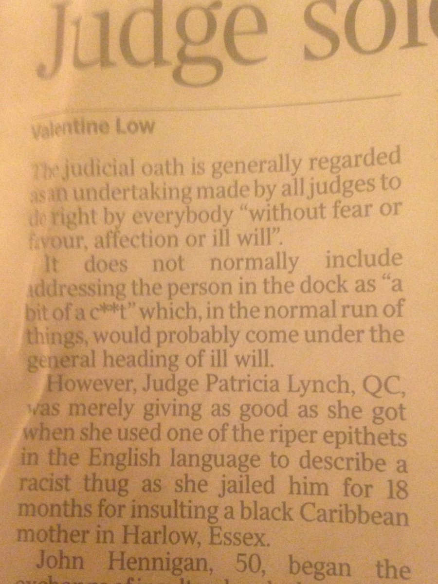 amcteirnan's tweet image. I 💜Judge Patricia Lynch. She is awesome. #cuntgate