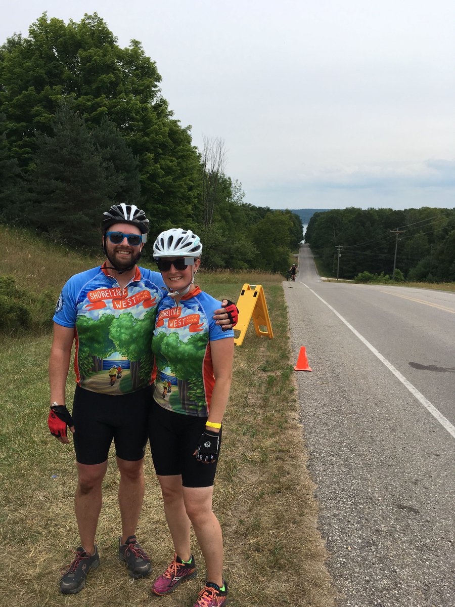 MittenStatePro's tweet photo. Hills conquered!  Also, 58 miles.  #lmbtours #shorelinewest #mibicyclists https://t.co/NaioCiXPDT
