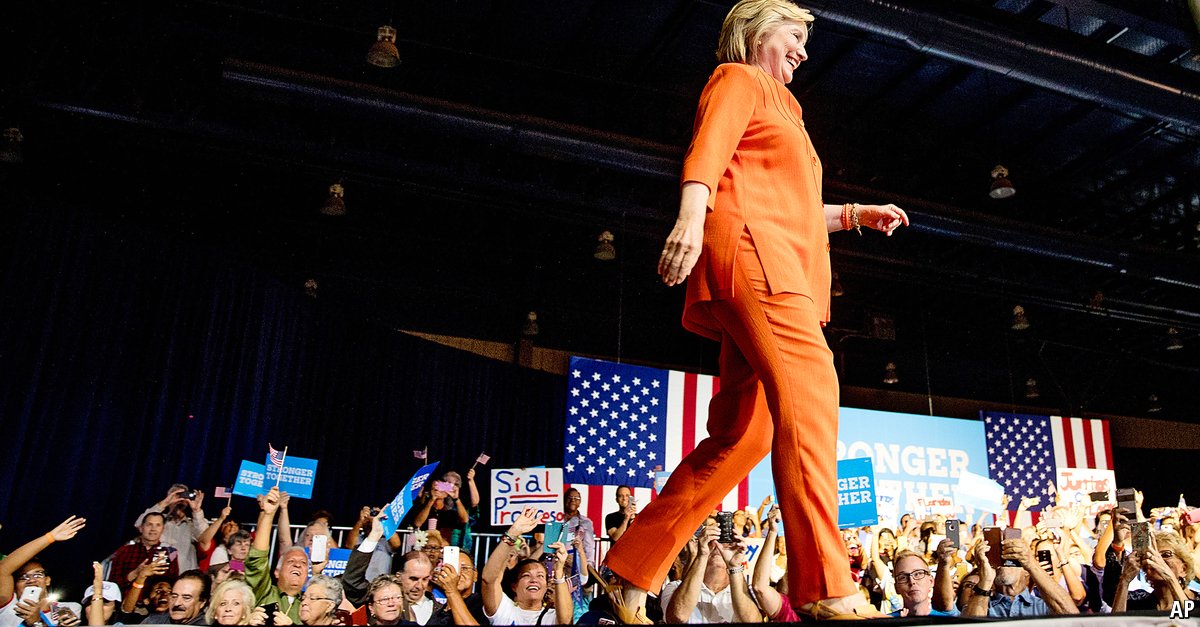 Hillary Clinton is starting to look unbeatable. Thank Donald Trump  econ.st/2aPtFHD