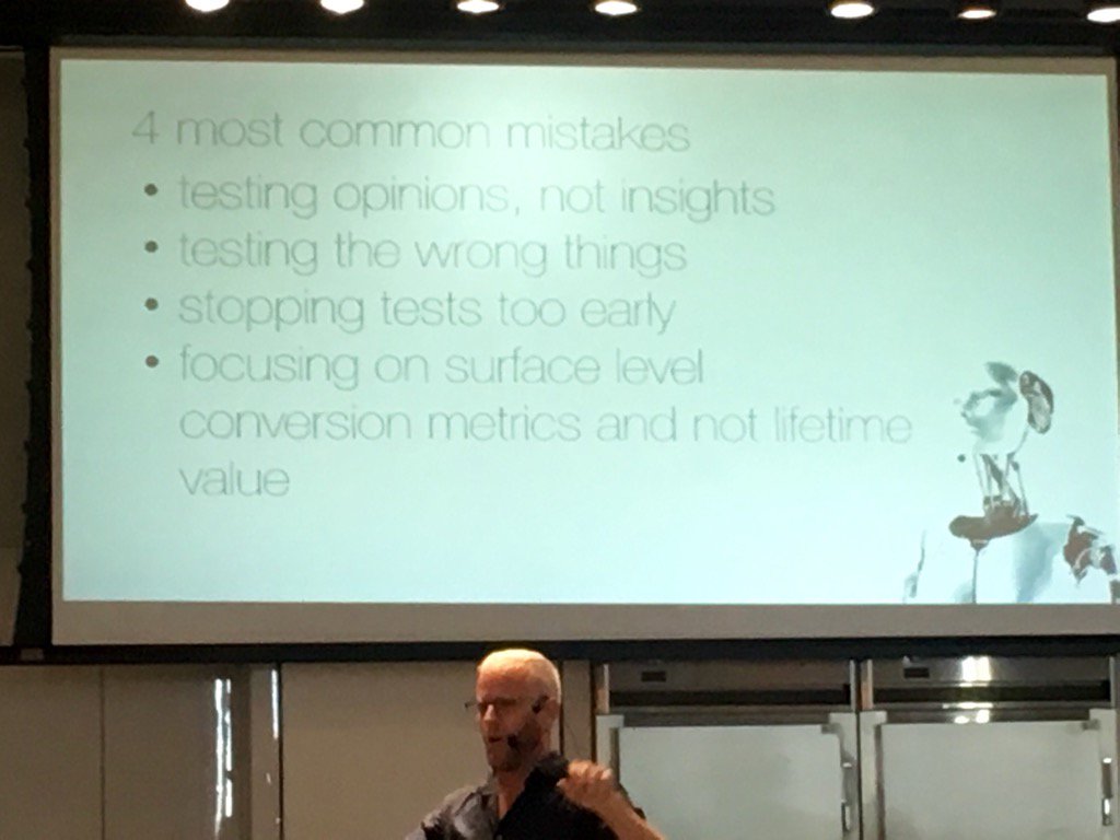4 most common conversion optimization mistakes - <a href="/oligardner/">Oli Gardner</a> #seerccq <a href="/SeerInteractive/">Seer Interactive</a>