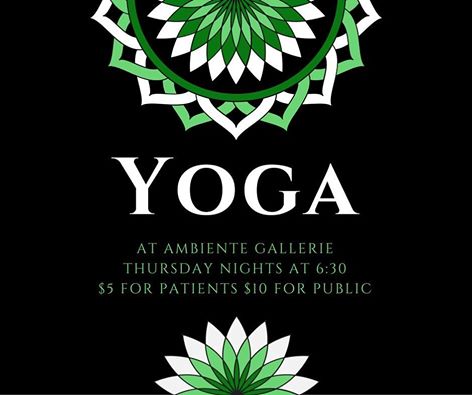 AmbienteGalleri's tweet photo. Join us for yoga at Ambiente tonight at 6:30! https://t.co/E0bWc9IDgJ
