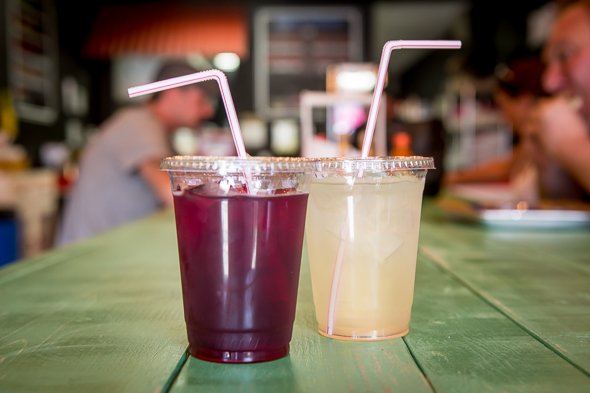 The perfect refresher for a hot summer day, some cold traditional Mexican water.