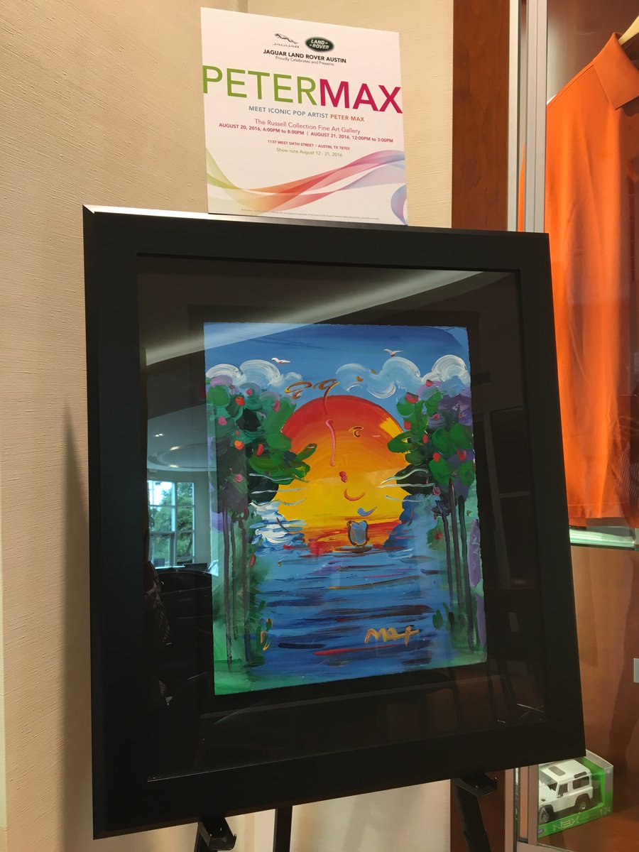 LandRoverATX's tweet photo. Beautiful art from Peter Max at the dealership! 
Join us at the Uncrating Party.

RSVP: https://t.co/TmkzMHJjYN https://t.co/UxYbQ9v4Ys