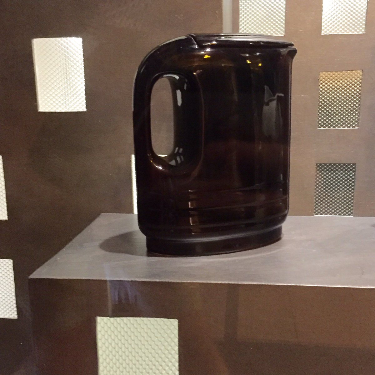 tulsaartdeco's tweet photo. This #Streamline refrigerator pitcher was designed by Joseph Palin Thorley c. 1940 #artdeco #tulsa #design https://t.co/1kVzJOrRnI
