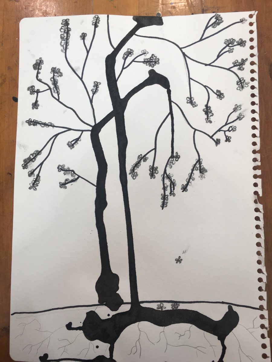 jordsfry's tweet photo. #inkblot Japanese Blossom #edar368 #edar #arts_education https://t.co/hpSKypF1QY