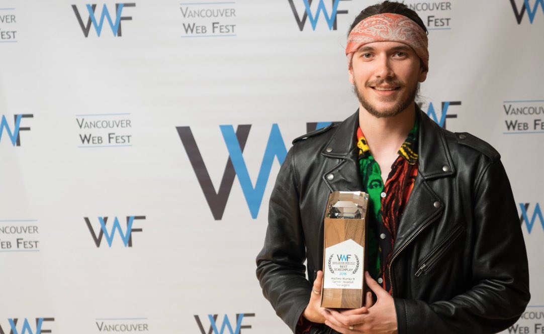 cinemaxo's tweet photo. #DirectorOfTheWeek Mathew Murray. Age 22. Directs web series called Teenagers. Won award at @VanWebFest. Cool guy. https://t.co/1NvxLUAlFm