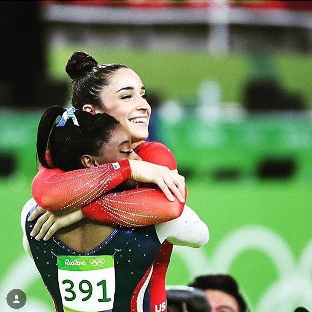 ShawnJohnson's tweet photo. They did it. 🇺🇸 Congratulations ladies! #teamusa  #rio2016 @alyraisman @simonebiles https://t.co/opMy1v3RHo