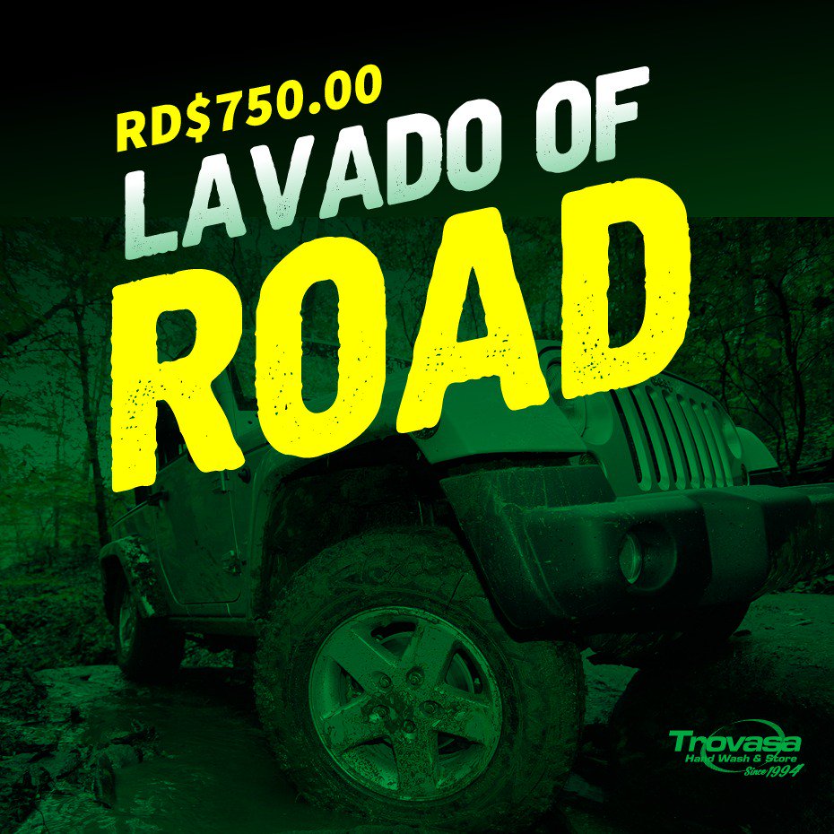TrovasaRD's tweet photo. Si monteaste ayer trae tu Jeep para dejártelo nuevecito.
Déjalo en las mejores manos.
#Handwashymás #Trovasa https://t.co/XhFXkyV6eG