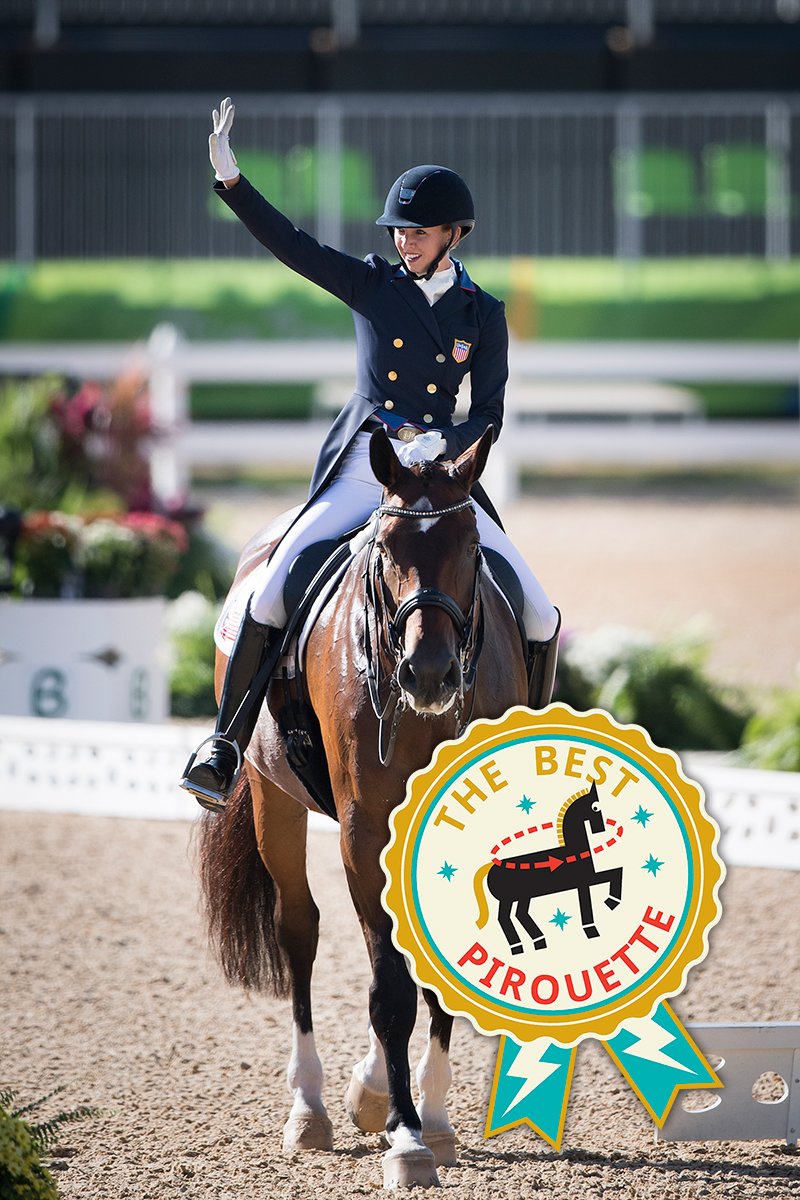 OlympicBilly_EN's tweet photo. Did you guys see how fun the #EquestrianDressage was? :) Almost as fun as the #BillyBadges winners: https://t.co/VU9eqNOs5T
