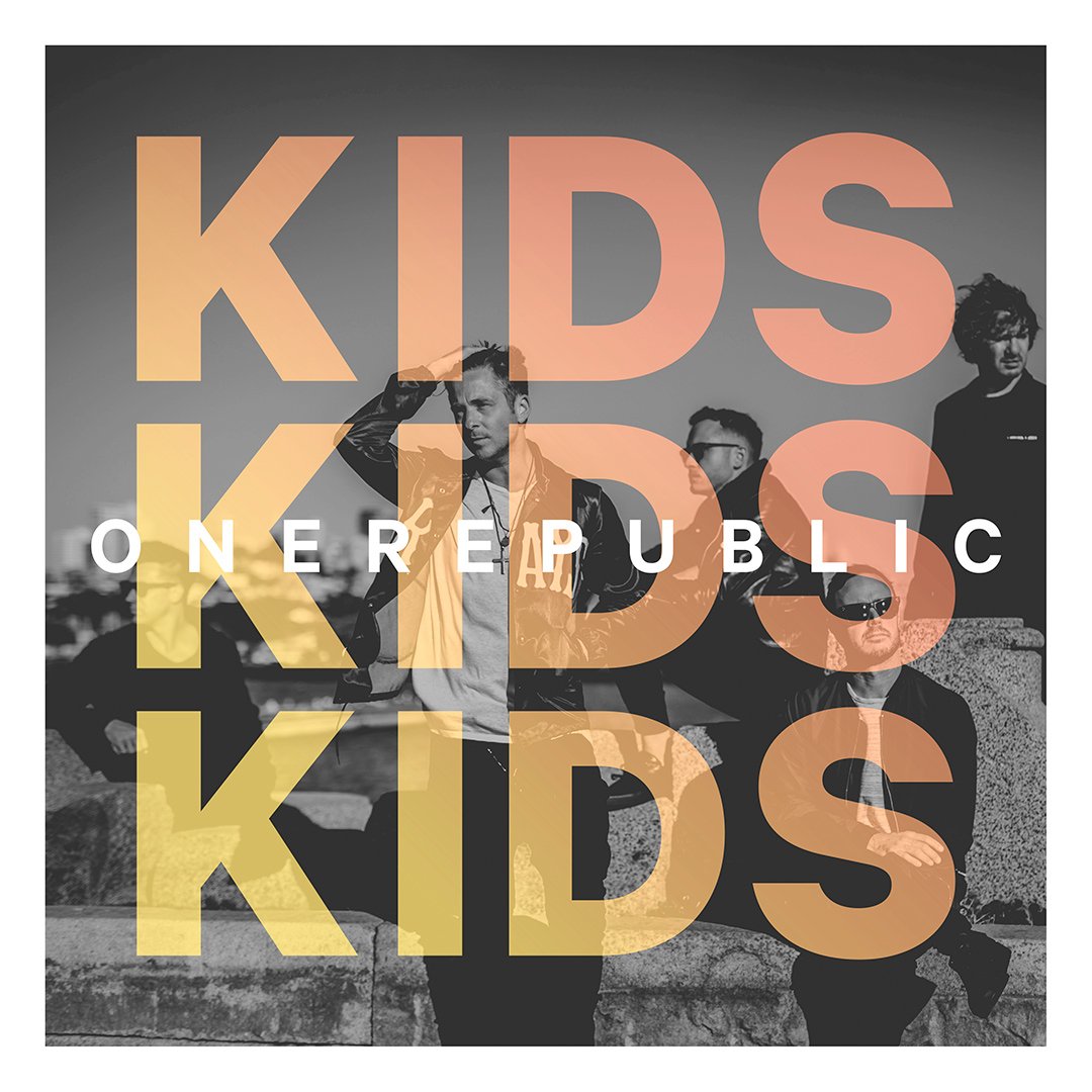 OneRepublic's tweet photo. Our new single 'KIDS' is out now!  
Download on @Apple Music at https://t.co/sbMNeNlBw3 #OneRepublicKIDS https://t.co/U0i5aGCDgw