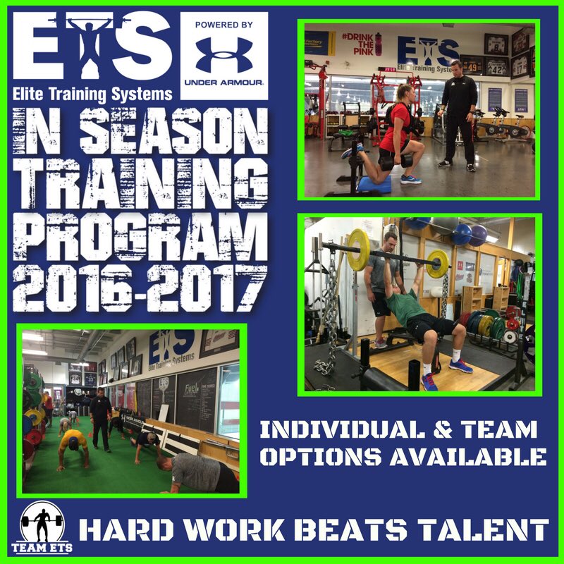 TeamETS's tweet photo. OFF SEASON ALMOST OVER! Athletes &amp; Teams What is the Plan for In-Season? Talk to ETS Coach &amp; Plan Best Season Yet! https://t.co/54WmgUHzwS