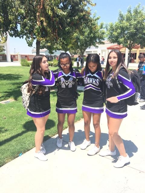 kymbermartins's tweet photo. Well the Fab 4 survived their first day of Senior year😌 https://t.co/Ydd7D5fuRD