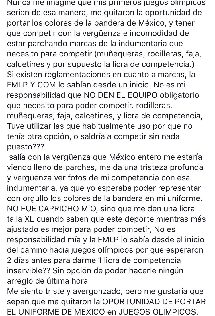 Javier_Alarcon_'s tweet photo. Las palabras de Bredni Roque y el caso de su uniforme parchado. #Rio2016 https://t.co/8lx0A3d5yO