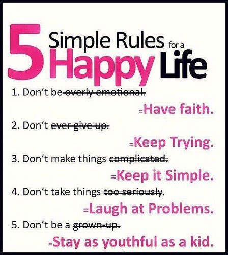 MrPointview's tweet photo. #5 Simple Rules for Happy Life https://t.co/yoXStQwNqT