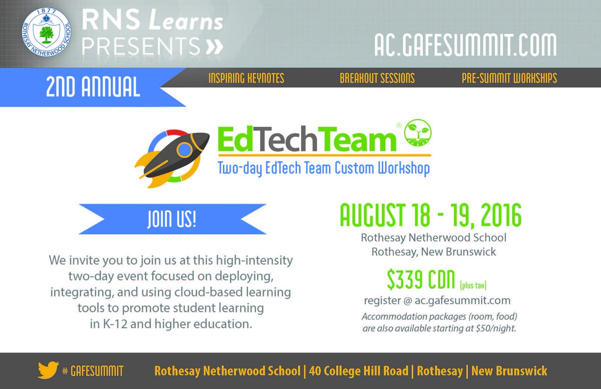 grayj11's tweet photo. 1 week until @edtechteam Custom Workshop @RNS1877.  Register https://t.co/c9qaAkfdGQ #cloudbasedlearning #eastcoast https://t.co/QveuIE4RCu