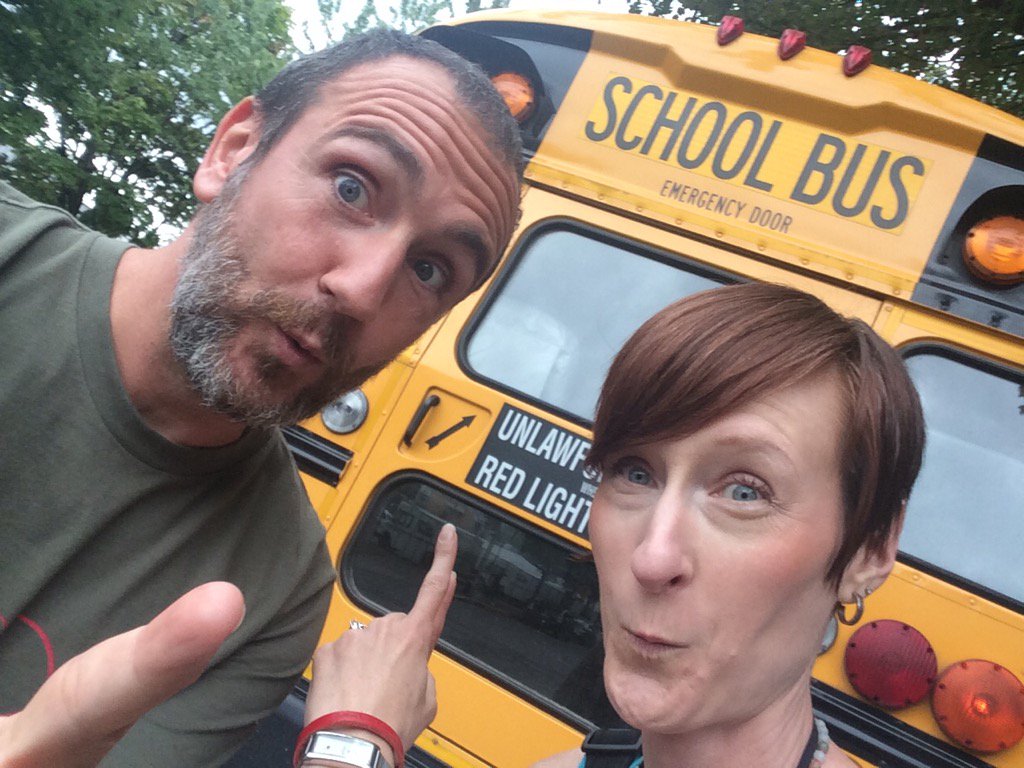 UnbrandedStu's tweet photo. Hey @SteveErrey ! We found a bus. #picsforsteve #backtoschool #nopeskydog @rouxroamer https://t.co/1GqZ1SZnIC
