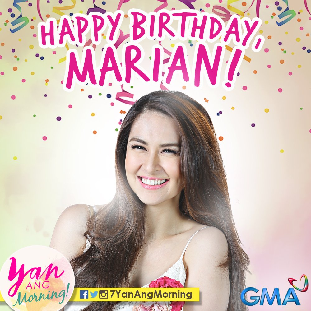 Happy birthday to the Kapuso Primetime Queen, Marian Rivera! Your #YanAngMorning family wish you the very best!