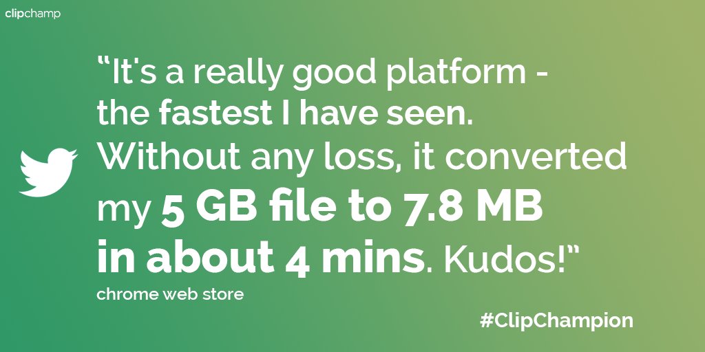 Clipchamp on Twitter "These killer reviews just keep coming in! 😁 What