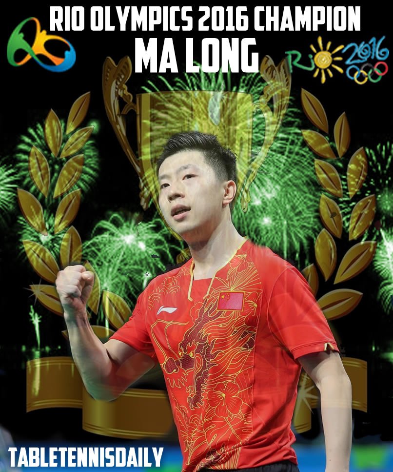 TweeTTDaily's tweet image. Ma Long is the Rio Olympic Champion after an impressive 4-0 victory over Zhang JIke! #Rio2016 #TableTennis