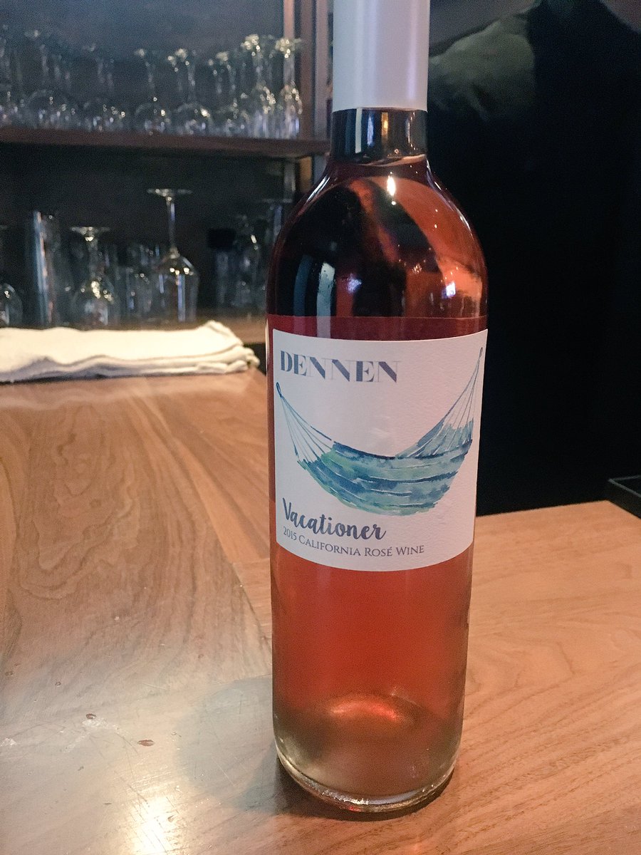 HumHummusic's tweet image. Starting tonight off with some @brettdennen Vacationer rosé! #hum #arbar