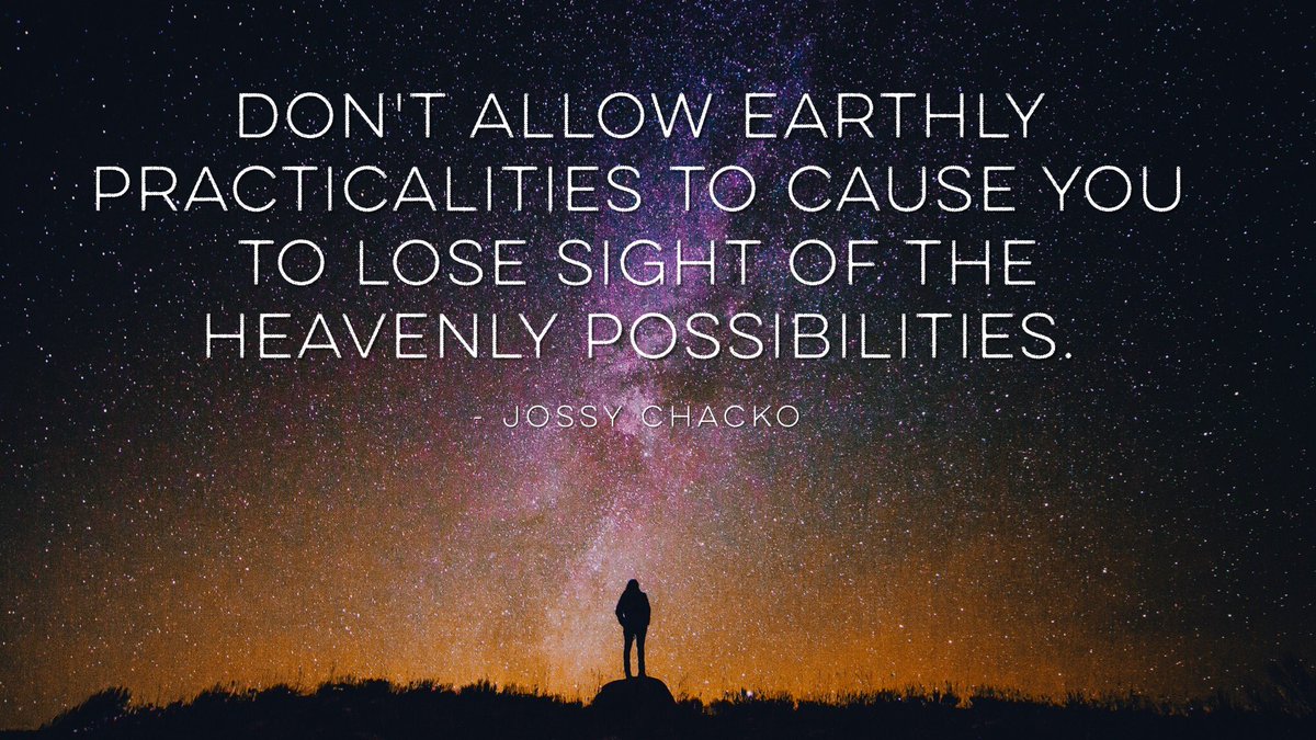 PastorChoco's tweet photo. Don't allow earthly practicalities to cause you to lose sight of the heavenly possibilities.

-Jossy Chacko
#GLS16 https://t.co/iTyOzxxYBg