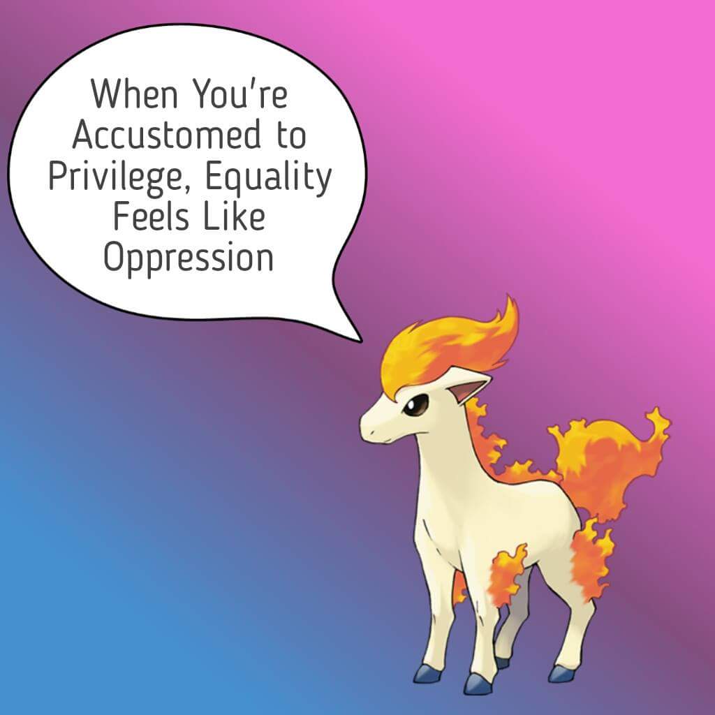 Sadaf492's tweet photo. #Ponyta knows what's up. #WhitePrivilegeIsReal #equalitybecause #PokemonGO https://t.co/pbpEWx0QOz