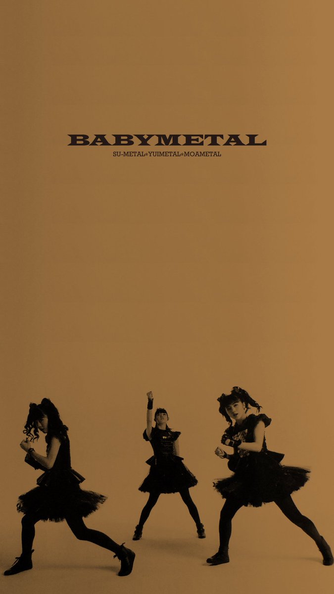 Nagu L Happy 八木亭一門 Itzy流 Babymetalの熱烈ファンのメイトさんへ ベビメタのスマホ用壁紙death 昨日upした物のゴールドver Death シンプル クール よかったらどうぞ Babymetal さくら学院