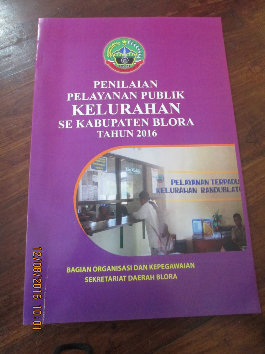 Kelurahan Tambakromo Kec. Cepu peringkat 2 Penilaian Pelayanan Publik Kelurahan Tk. Kab. Blora 2016. Be the best ya.