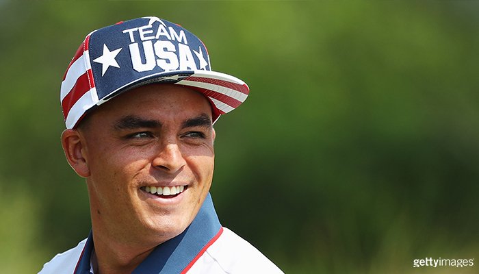 Lookin' good in the red, white and blue, <a href="/RickieFowler/">Rickie Fowler</a>! 🇺🇸