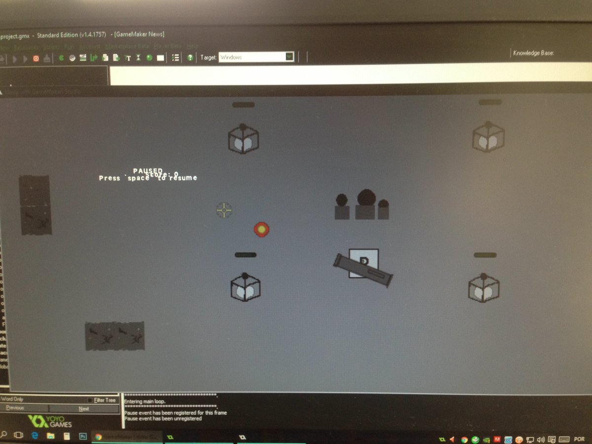 JoaoPCSAlves's tweet photo. Clumsiest-#pausescreen-ever
#gamemaker #indiedev #indie #survivalhorror #takeabreak #gamedev #gottafixit #learning https://t.co/ESfsn91Aab