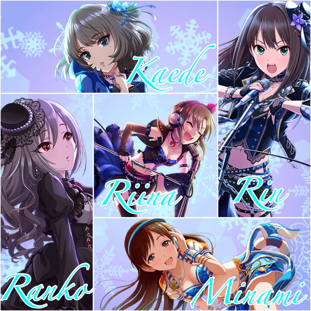 Tis 文香p En Twitter Nation Blue 蒼の楽団 Tis Creation 渋谷凛 高垣楓 神崎蘭子 新田美波 多田李衣菜 デレステ デレステpと繋がりたい デレマス